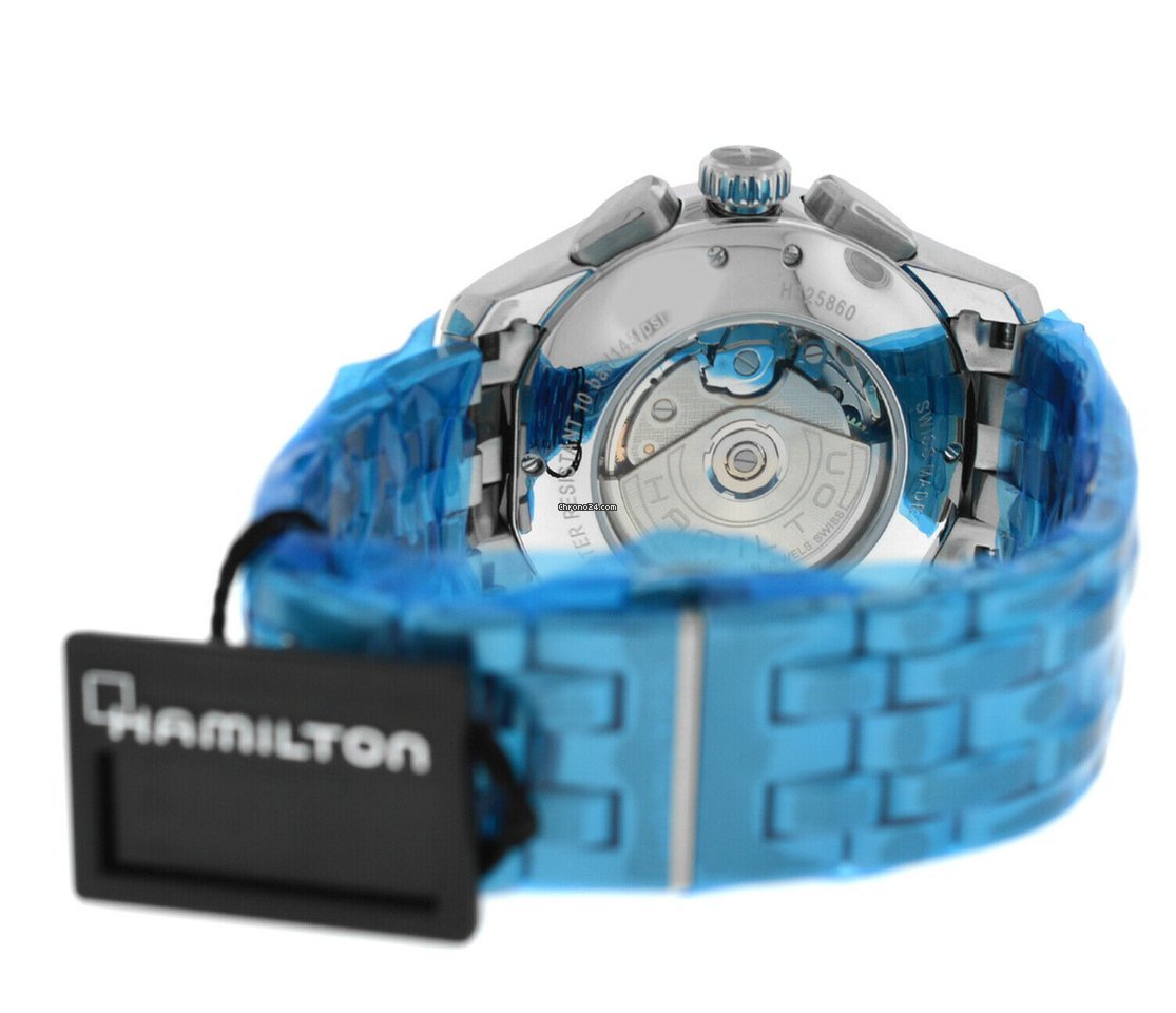 Hamilton Jazzmaster Auto Chrono Mens watch Unisex Automatic Steel H32586141 Replica 7