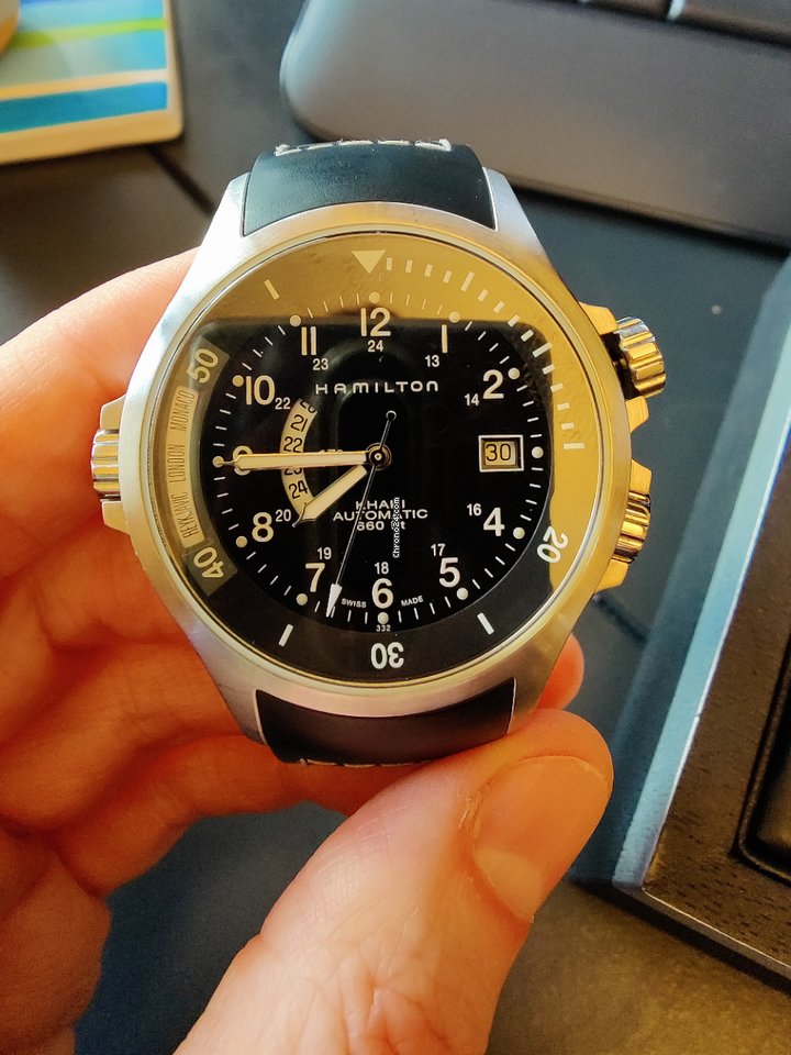IMG_9081 Hamilton Khaki Navy Mens watch Unisex Automatic Steel H77615333 Replica 7