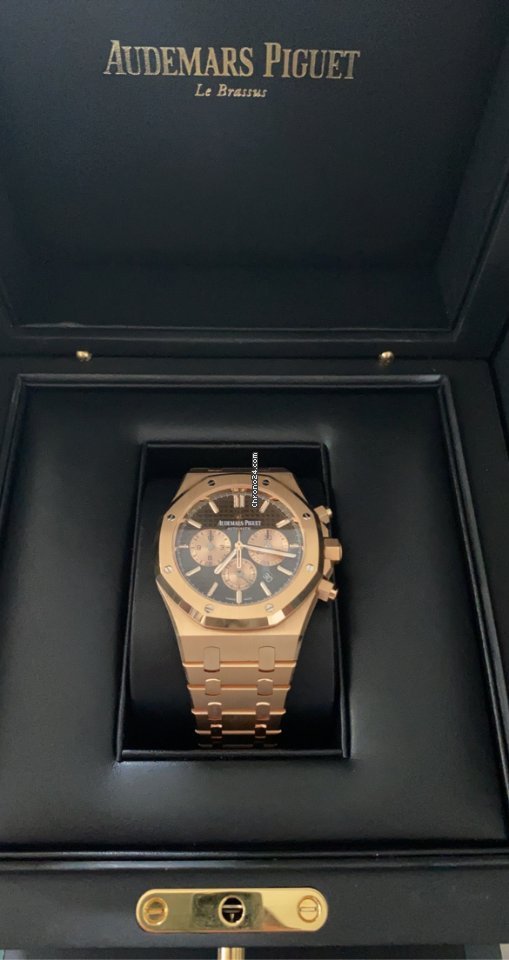 IMG_9081 Audemars Piguet Royal Oak Chronograph Mens watch Unisex Automatic Rose gold 26331or Replica 7