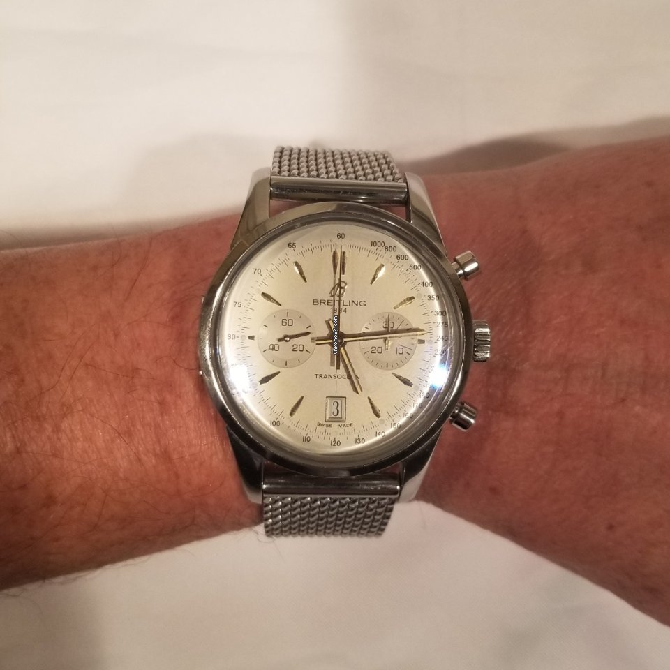 IMG_9081 Breitling Transocean Chronograph Mens watch Unisex Automatic Steel AB015412 G784 Replica 7