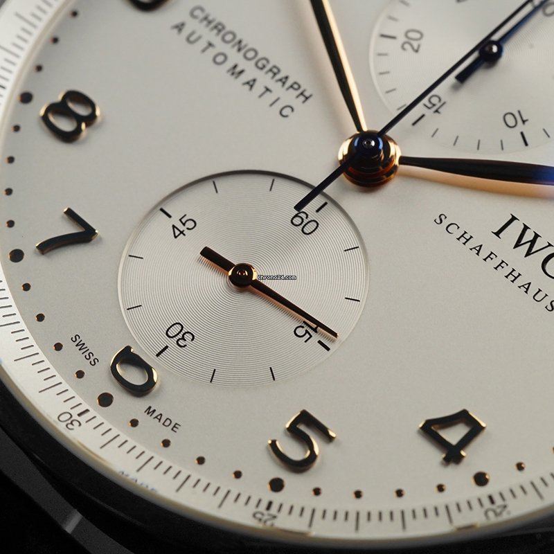 IWC Portuguese Chronograph Mens watch Unisex Steel IW3714-45 Replica 7