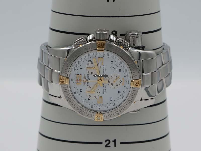 IMG_9081 Breitling Emergency Mens watch Unisex Quartz Gold Steel B73321 Replica 7