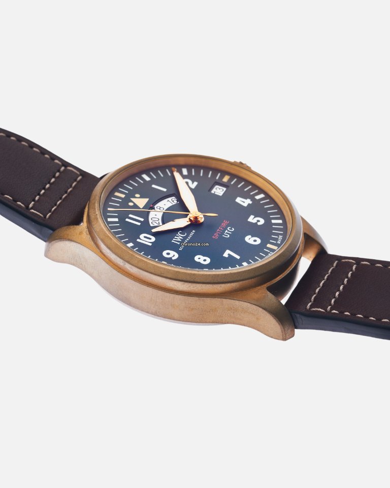 IMG_9081 IWC Pilot Spitfire UTC Mens watch Unisex Automatic Bronze IW327101 Replica 7