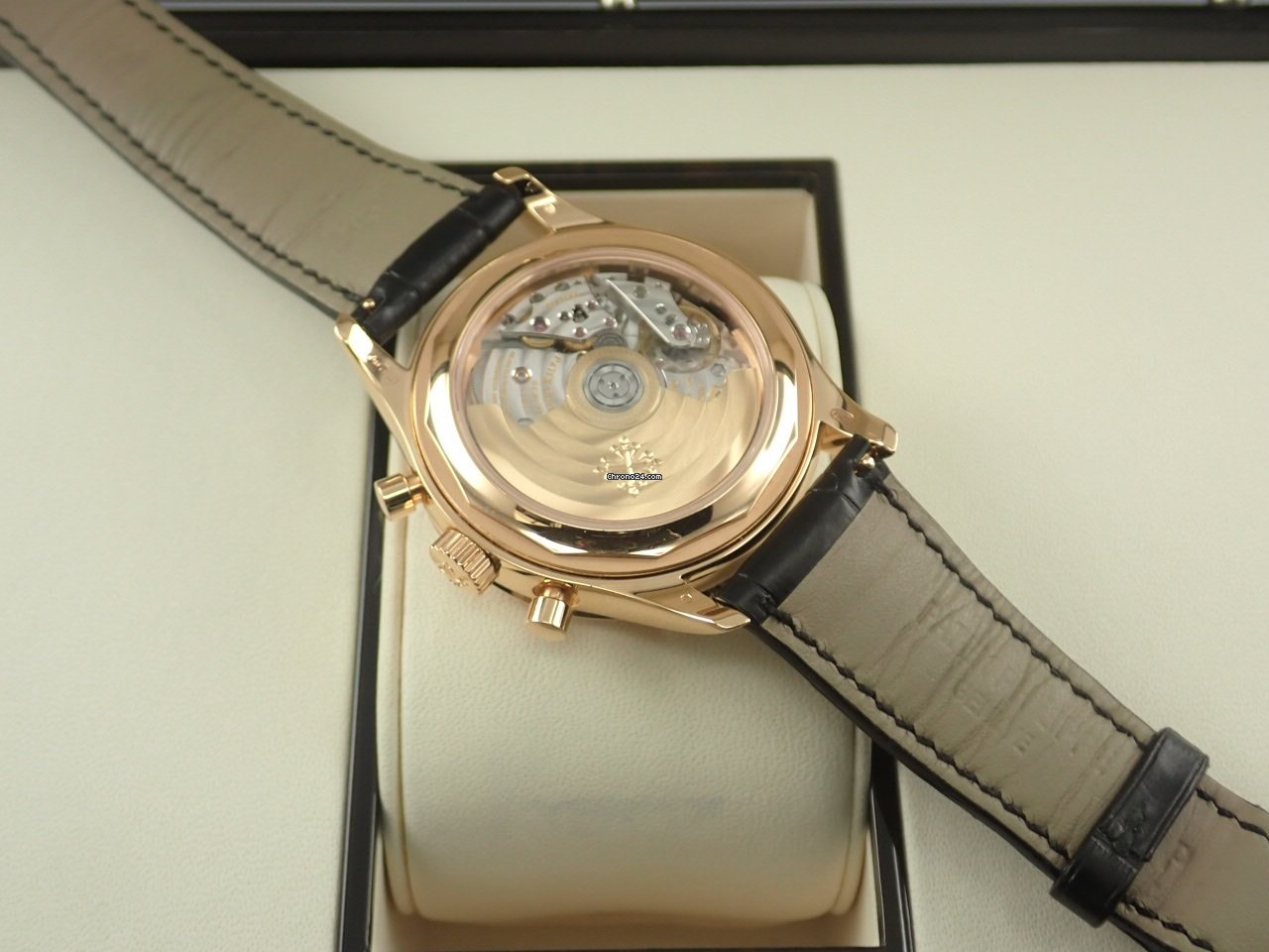 IMG_9081 Patek Philippe Annual Calendar Chronograph Automatic Red gold 5961R Replica 7