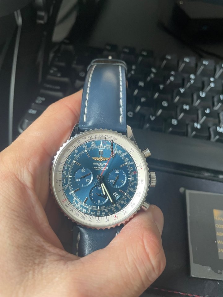 IMG_9081 Breitling Navitimer 01 (46 MM) Mens watch Unisex Steel AB012721 C889 Replica 7