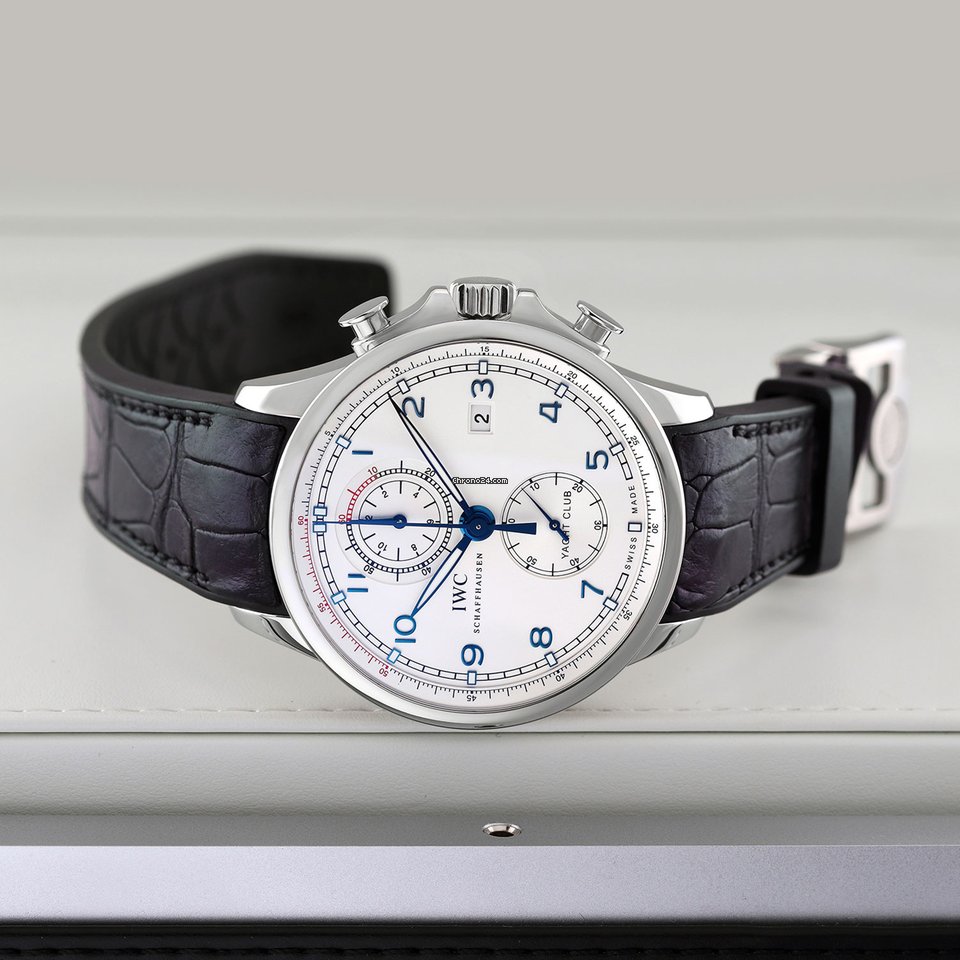IMG_9081 IWC Portuguese Yacht Club Chronograph Mens watch Unisex Automatic Steel IW390216 Replica 7