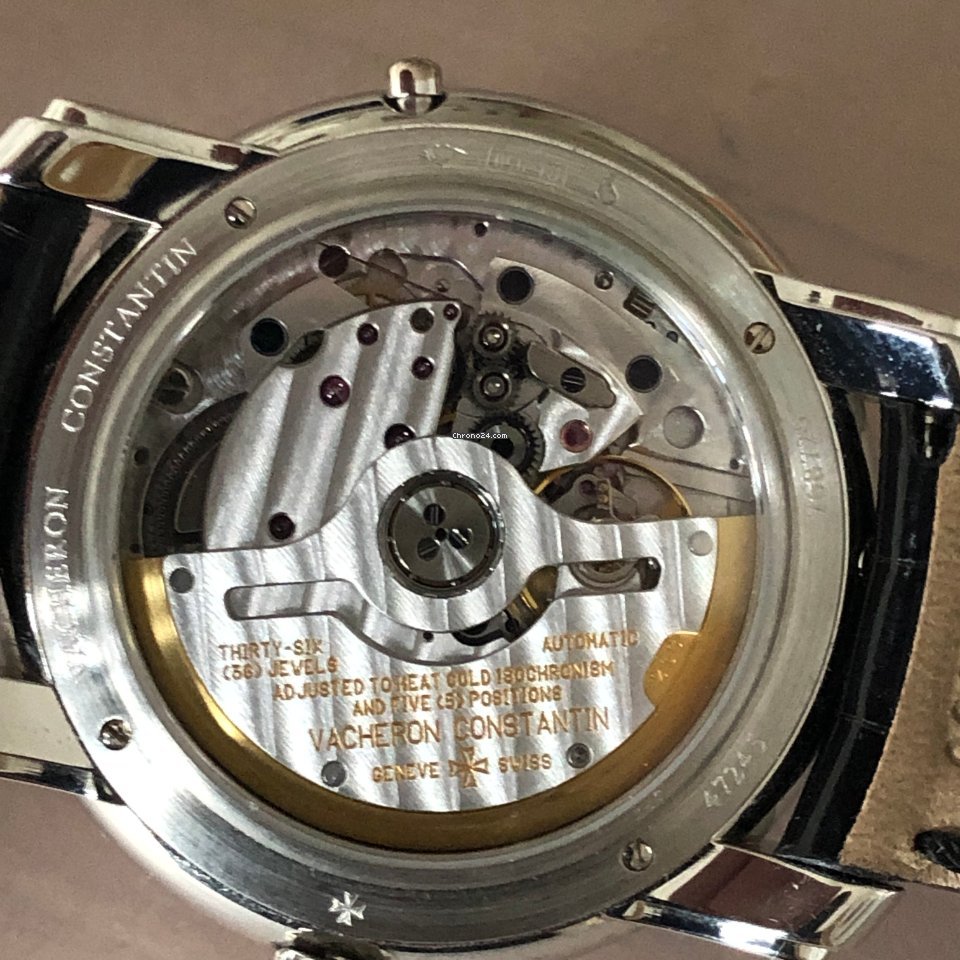 IMG_9081 Vacheron Constantin Patrimony Mens watch Unisex Automatic Platinum 47247 000P Replica 7