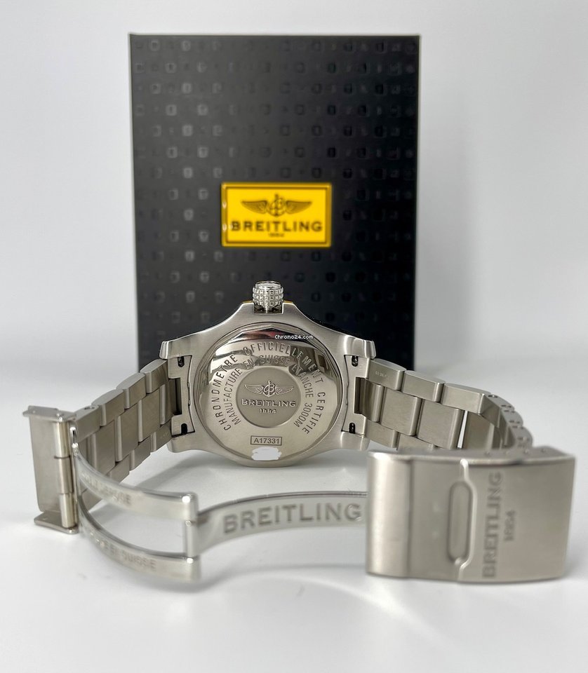 IMG_9081 Breitling Avenger II Seawolf Mens watch Unisex Automatic Steel A1733110 Replica 7