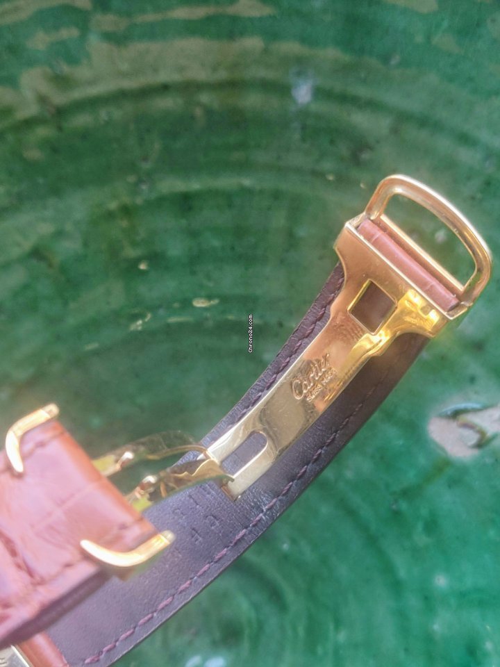 IMG_9081 Cartier Tank Louis Cartier Mens watch Unisex Quartz Yellow gold 81052 Replica 7