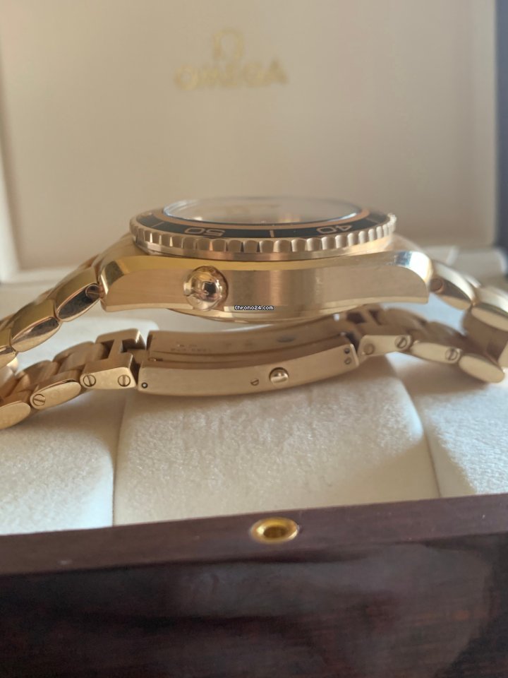 Omega Seamaster Planet Ocean Chronograph Mens watch Unisex Automatic Rose gold 222.60.46.50.01.001 Replica 7