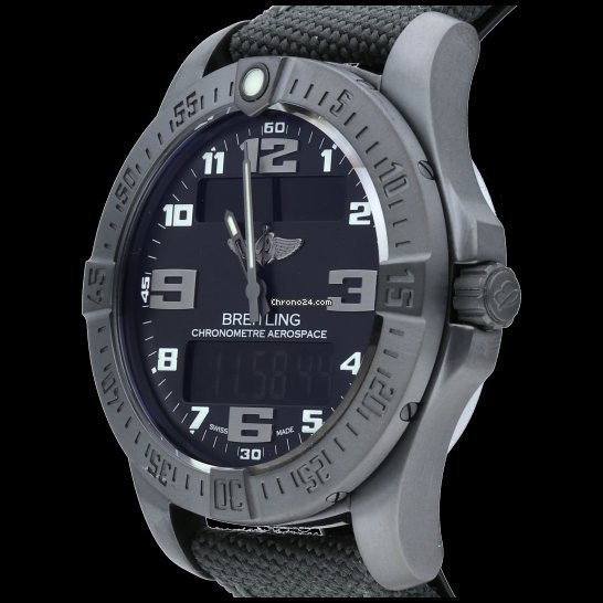 IMG_9081 Breitling Aerospace EVO Mens watch Unisex Quartz Titanium E79363101B1W1 Replica 7