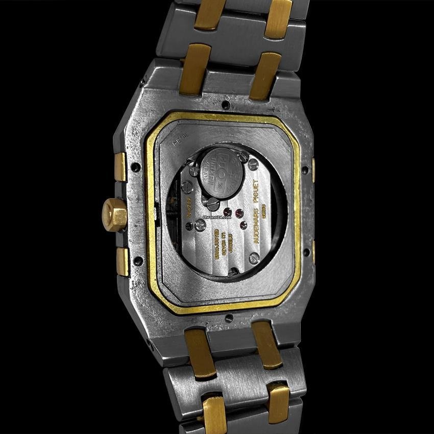 IMG_9081 Audemars Piguet Royal Oak Jumbo Mens watch Unisex Quartz Gold Steel 8260 Replica 7