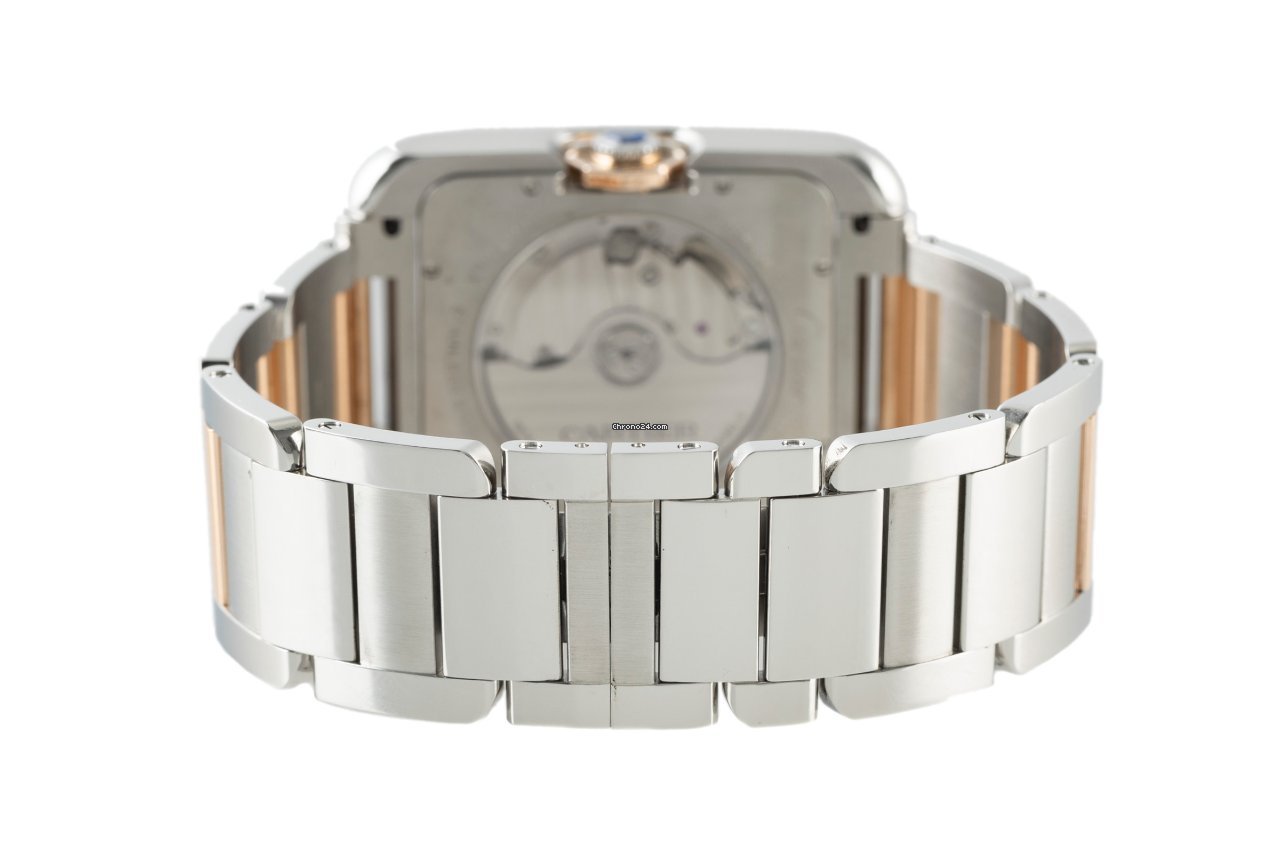 Cartier Tank Anglaise Mens watch Unisex Automatic Gold Steel 3507 Replica 7