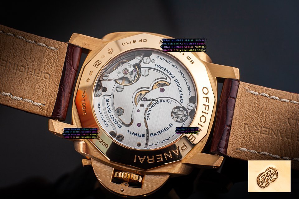 IMG_9081 Panerai Special Editions Mens watch Unisex Manual winding Rose gold PAM00277 Replica 7