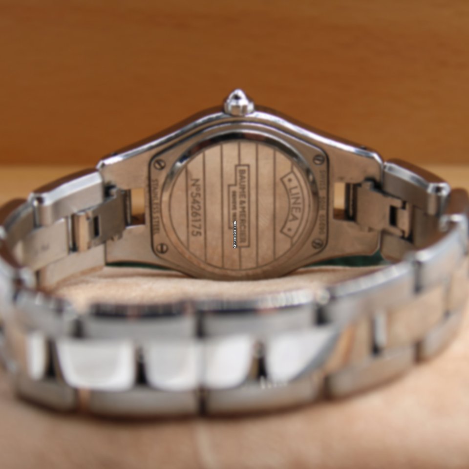 IMG_9081 Baume & Mercier Linea Womens watch Quartz Steel M0A10009 Replica 7