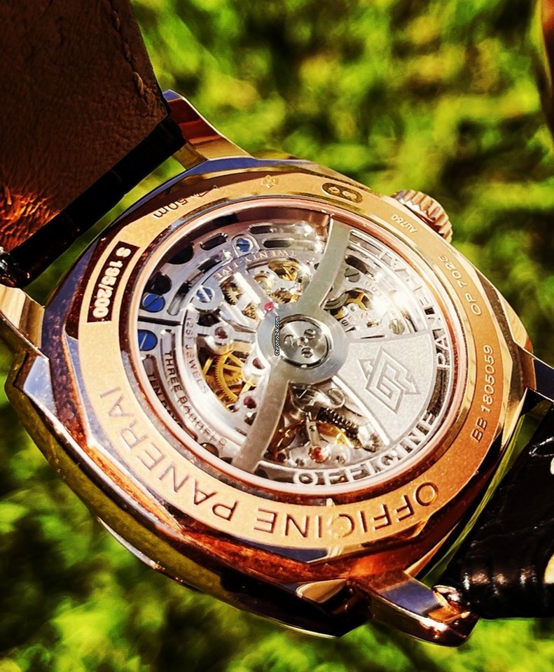 Panerai Special Editions Mens watch Unisex Automatic Rose gold PAM 00659 Replica 7