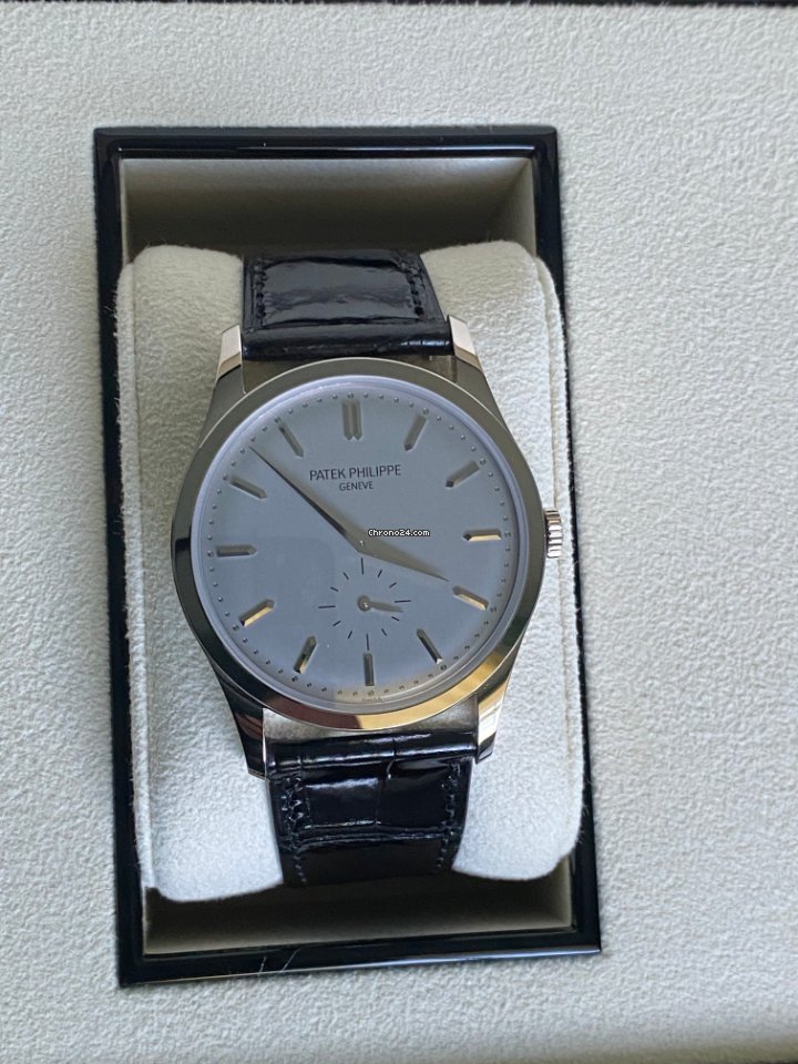 IMG_9081 Patek Philippe Calatrava Mens watch Unisex Manual winding White gold 5196G-001 Replica 7