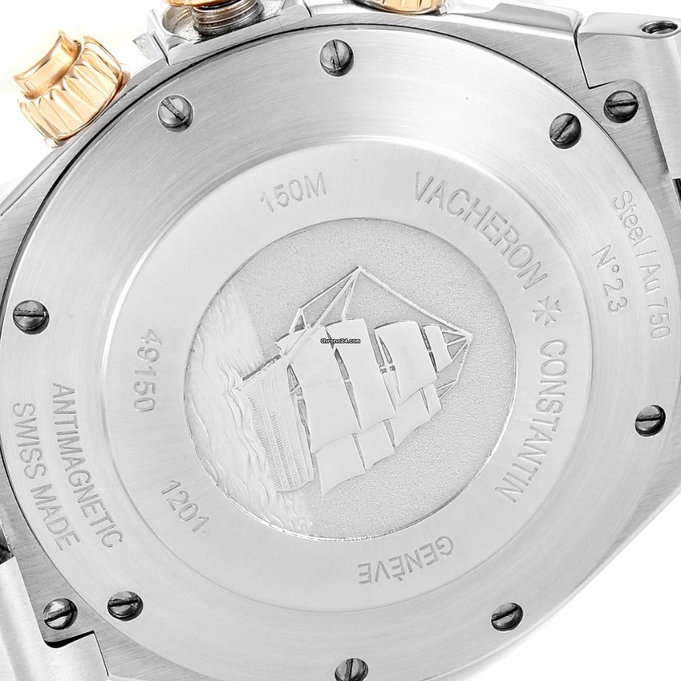IMG_9081 Vacheron Constantin Overseas Chronograph Mens watch Unisex Automatic Steel 49150 Replica 7