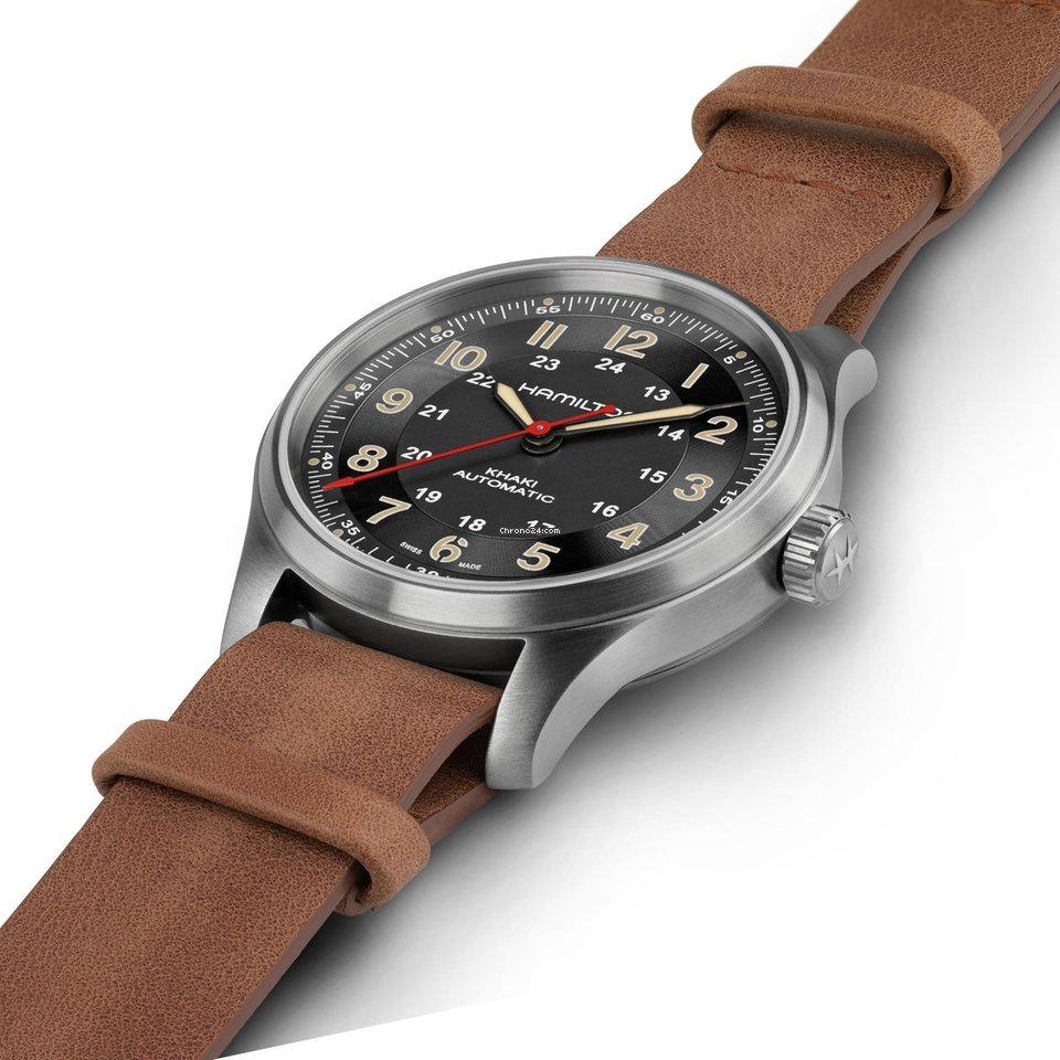 Hamilton Khaki Field Titanium Mens watch Unisex Automatic Titanium H70645533 Replica 7
