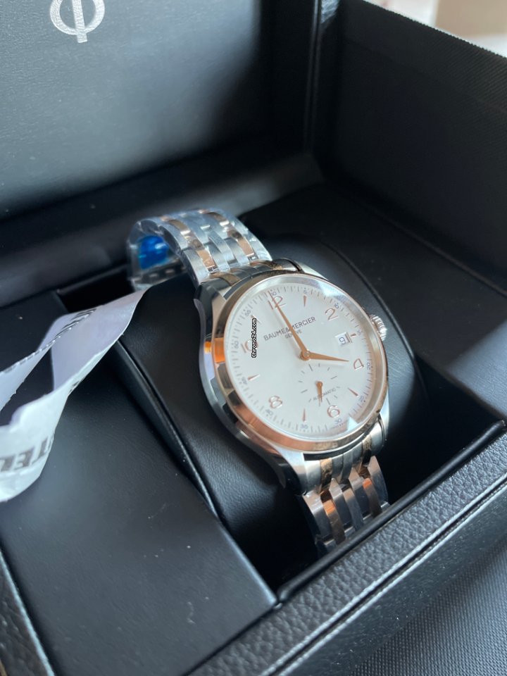 IMG_9081 Baume & Mercier Clifton Mens watch Unisex Gold Steel MOA10140 Replica 7