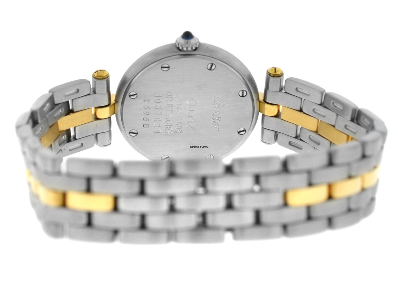 IMG_9081 Cartier Panthere Womens watch Quartz Gold Steel 1057920C Replica 7