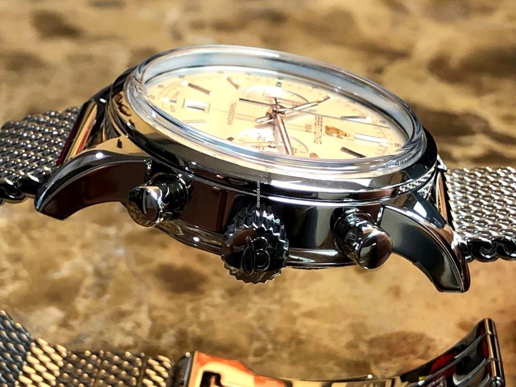 IMG_9081 Breitling Transocean Chronograph 38 Mens watch Unisex Automatic Steel A4131012 G757 Replica 7