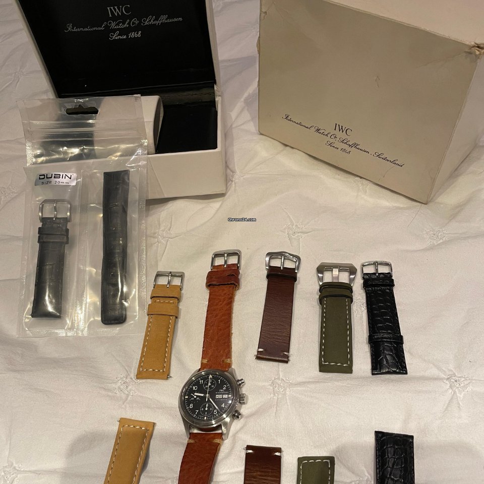 IMG_9081 IWC Pilot Chronograph Mens watch Unisex Automatic Steel IW3706 Replica 7