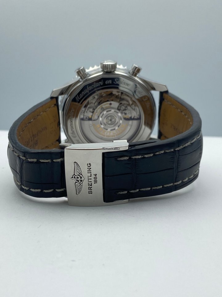 IMG_9081 Breitling Navitimer GMT Mens watch Unisex Automatic Steel AB044121.BD24.443A Replica 7