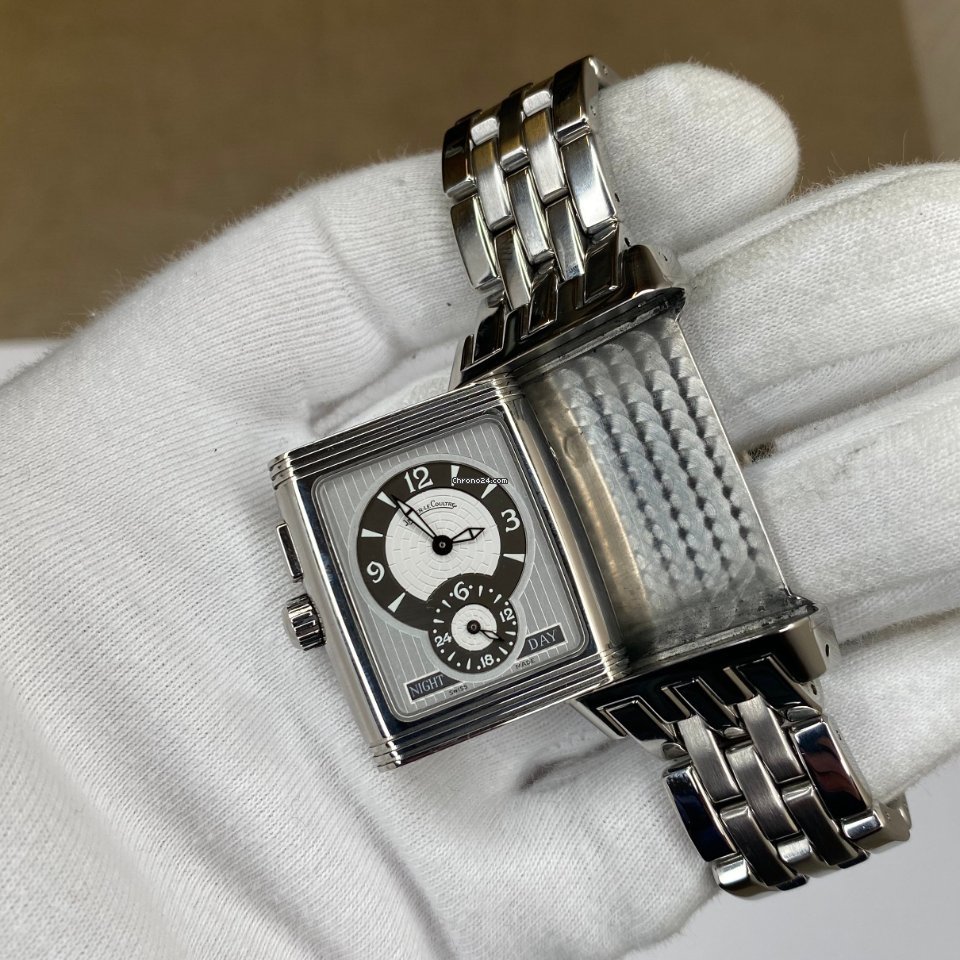 IMG_9081 Jaeger-LeCoultre Reverso Mens watch Unisex Manual winding Steel 295.8.51 Replica 7