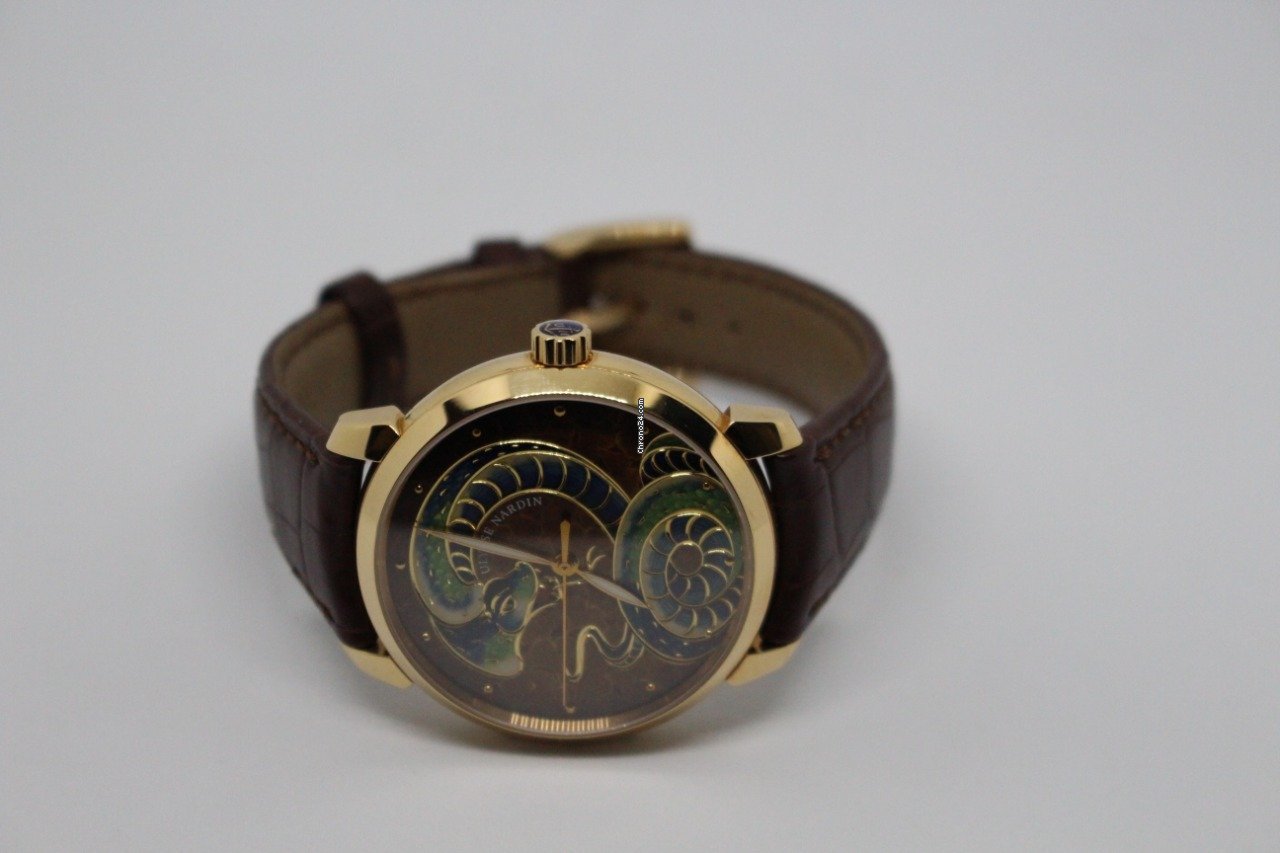 IMG_9081 Ulysse Nardin Classico Mens watch Unisex Automatic Rose gold 8156 111 2 SNAKE Replica 7