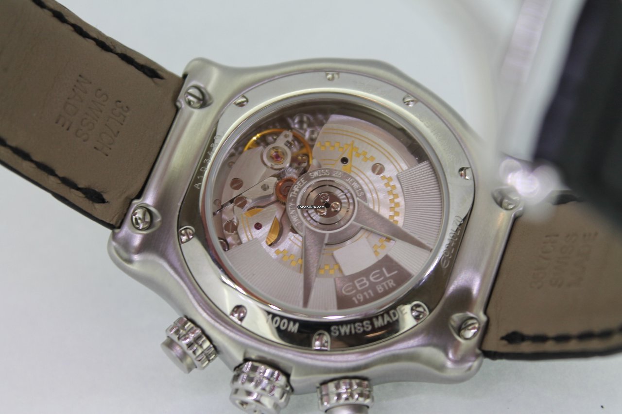 IMG_9081 Ebel 1911 BTR Mens watch Unisex Automatic Steel E9240L70 Replica 7
