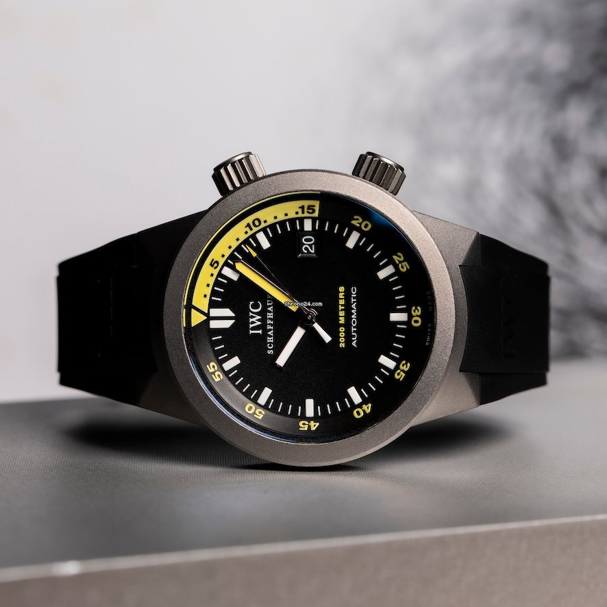 IMG_9081 IWC Aquatimer Automatic 2000 Mens watch Unisex Automatic Titanium IW353804 Replica 7