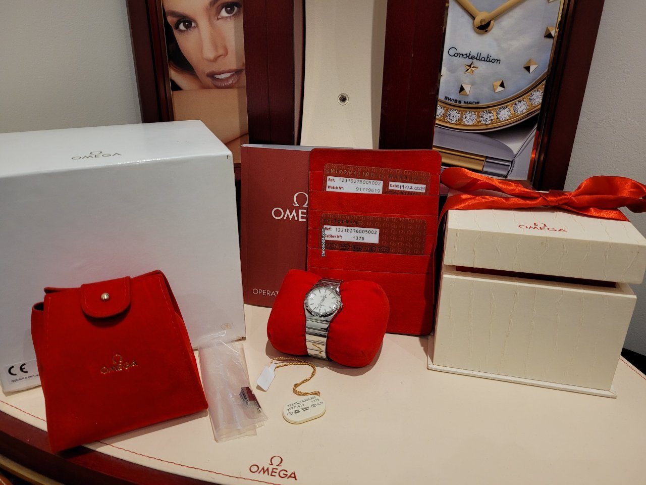 Omega Constellation Quartz Womens watch Quartz Steel 123.10.27.60.05.002 Replica 7