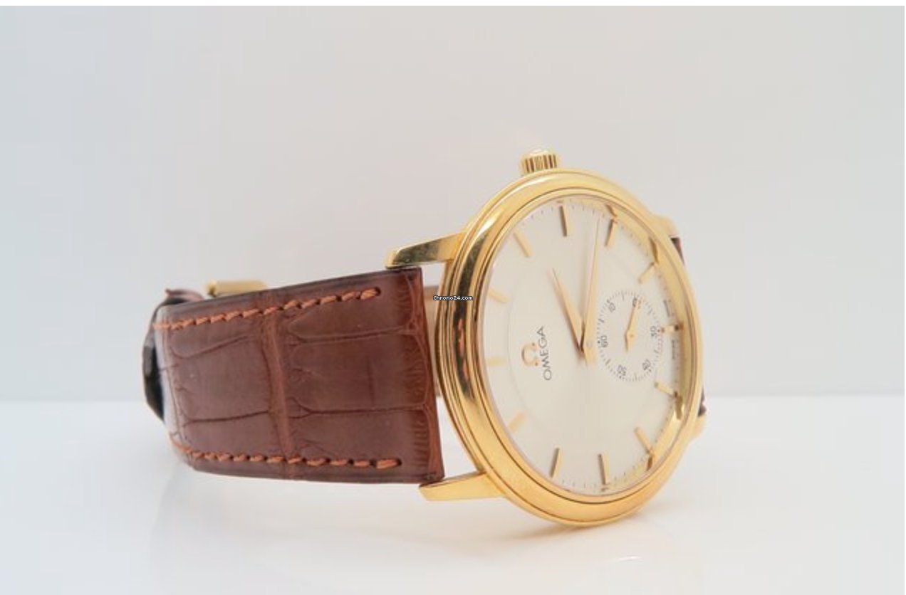 IMG_9081 Omega De Ville Prestige Mens watch Unisex Automatic Yellow gold 462031 Replica 7