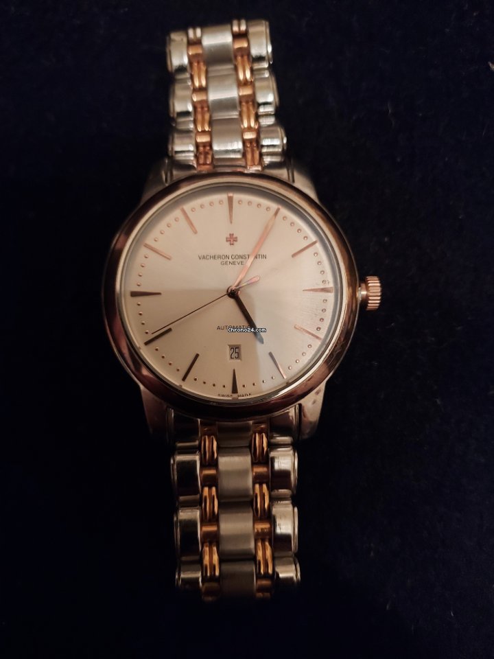 IMG_9081 Vacheron Constantin Patrimony Mens watch Unisex Automatic Yellow gold 85180 000J-9231 Replica 7