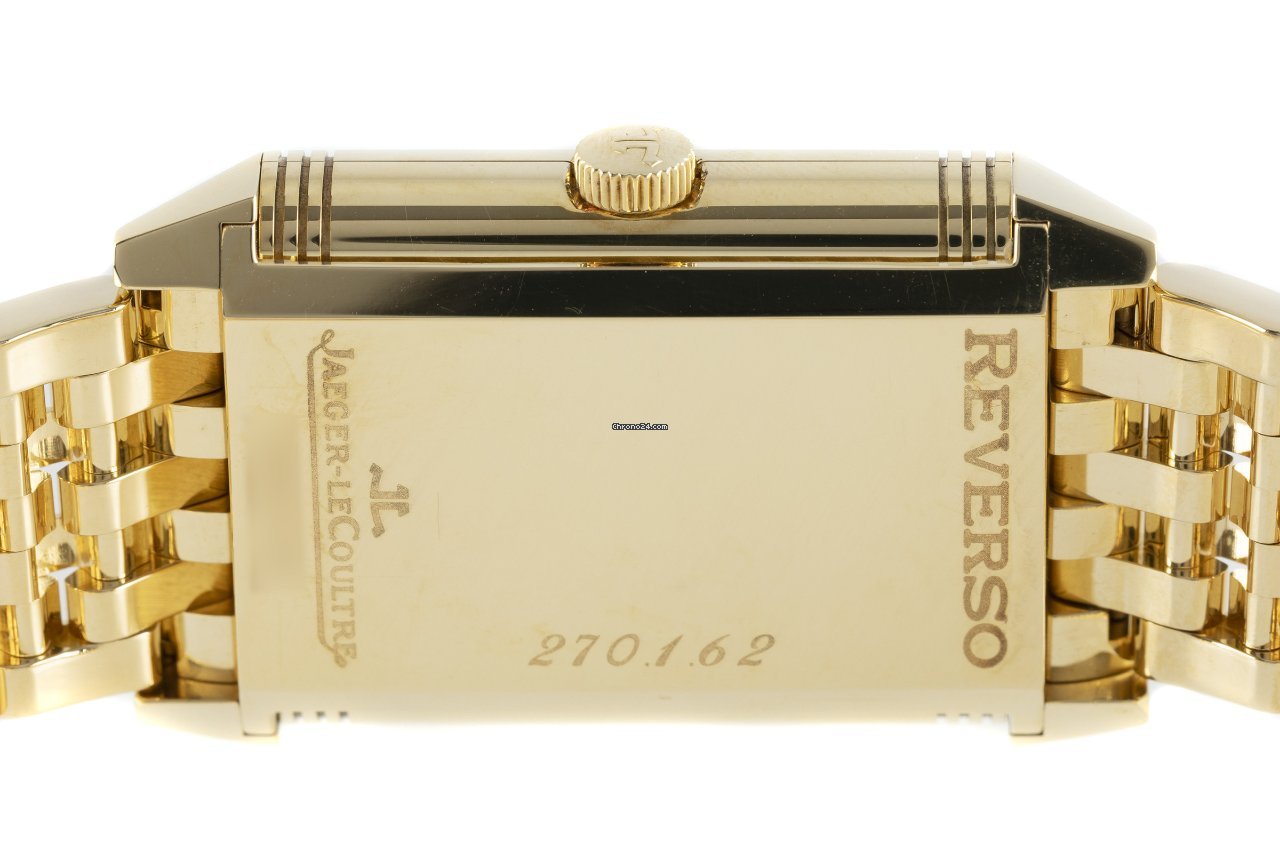 IMG_9081 Jaeger-LeCoultre Reverso Grande Taille Mens watch Unisex Manual winding Yellow gold 270.1.62 Replica 7