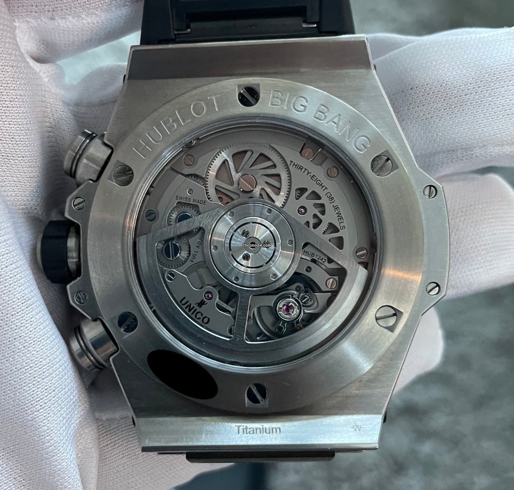 IMG_9081 Hublot Big Bang Unico Mens watch Unisex Automatic Titanium 411.NM.1170.NM Replica 7