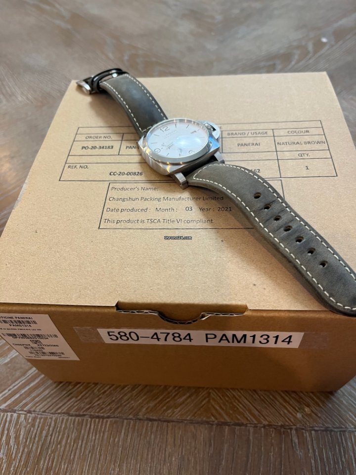 IMG_9081 Panerai Luminor Marina Mens watch Unisex Automatic Steel PAM 01314 Replica 7