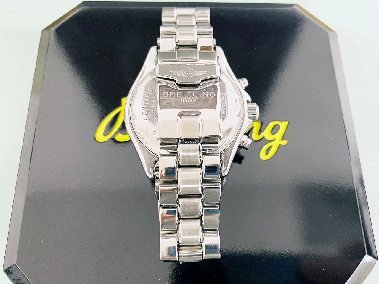IMG_9081 Breitling Transocean Chronograph Mens watch Unisex Quartz Steel A53340 Replica 7