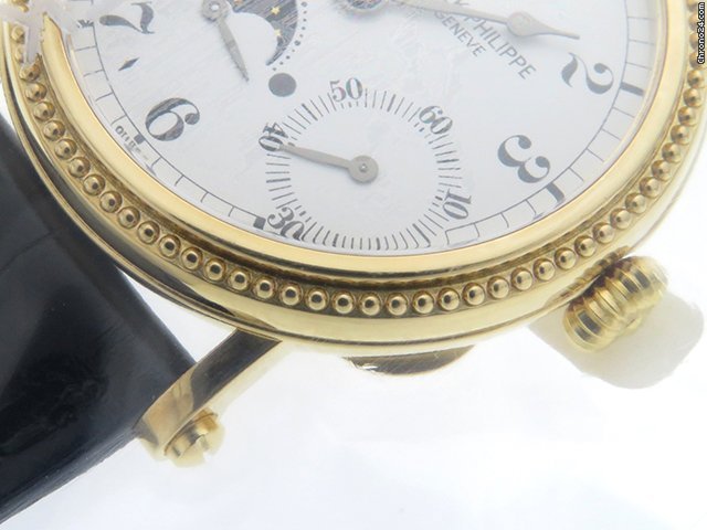 IMG_9081 Patek Philippe Complications Mens watch Unisex Automatic Yellow gold 5015J Replica 7