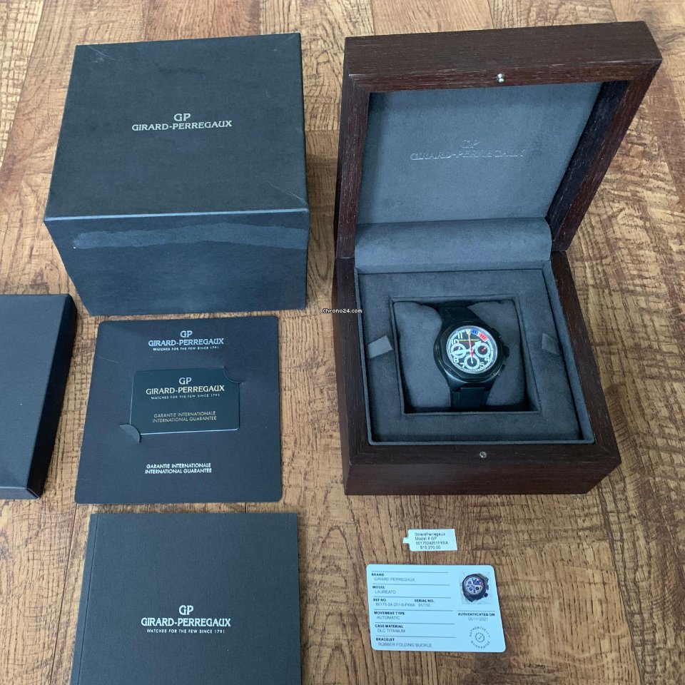 IMG_9081 Girard Perregaux Laureato Mens watch Unisex Automatic Titanium 80175 Replica 7