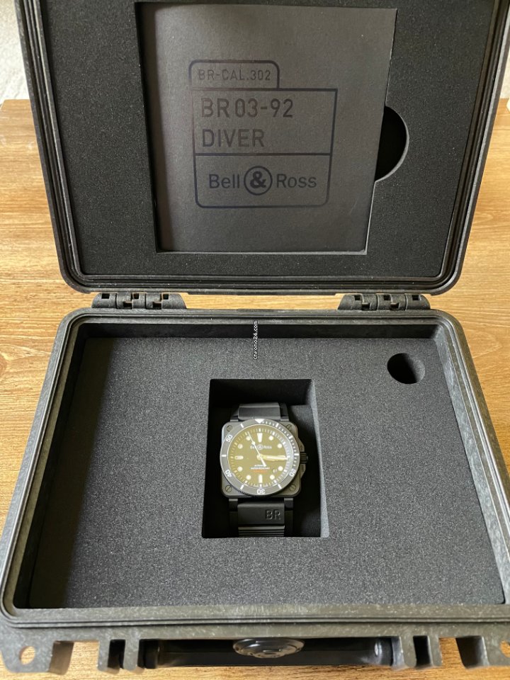 IMG_9081 Bell & Ross BR 03-92 Ceramic Mens watch Unisex Automatic Ceramic BR0392-D-BL-CE SRB Replica 7