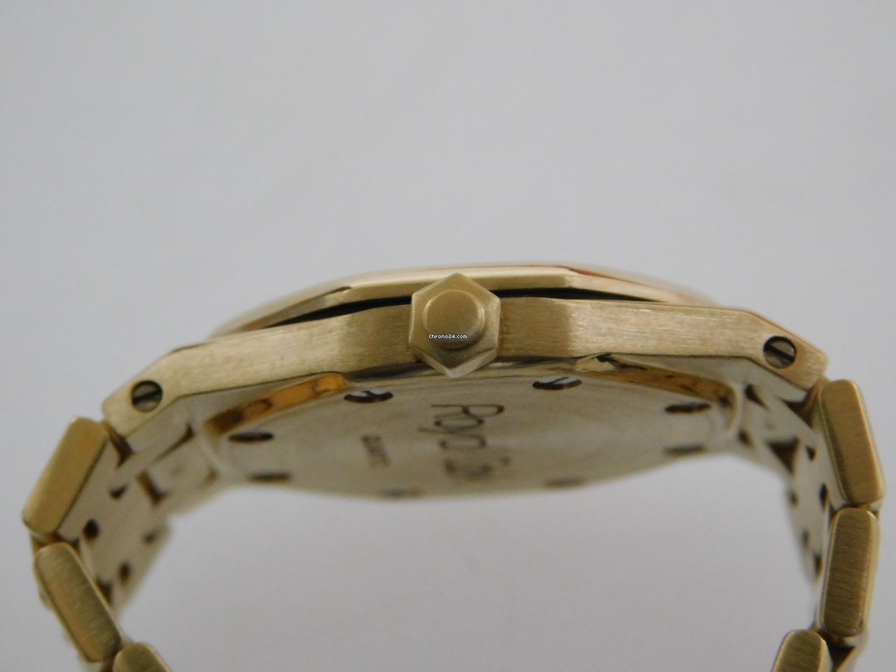 IMG_9081 Audemars Piguet Royal Oak Womens watch Quartz Yellow gold 66270BA Replica 7