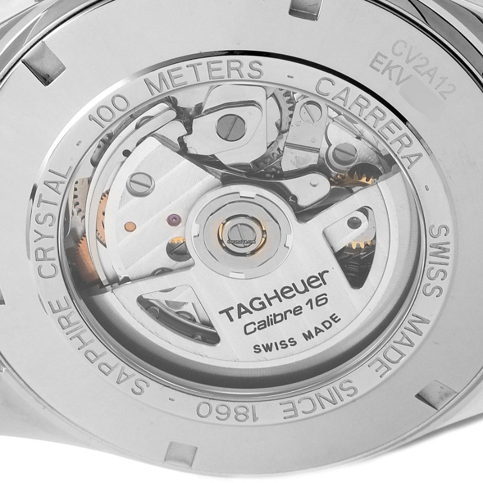 TAG Heuer Carrera Calibre 16 Mens watch Unisex Automatic Steel CV2A12.FC6236 Replica 7