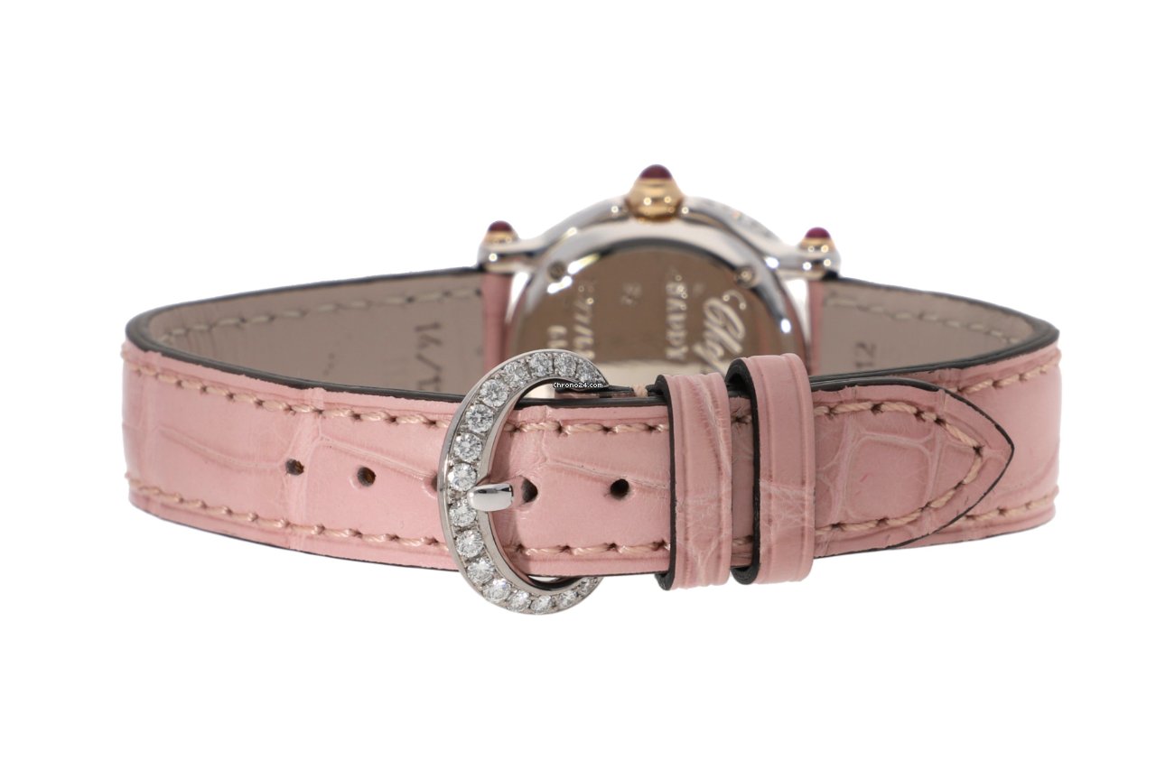 Chopard Happy Sport Womens watch Quartz White gold 27 6244 40 Replica 7
