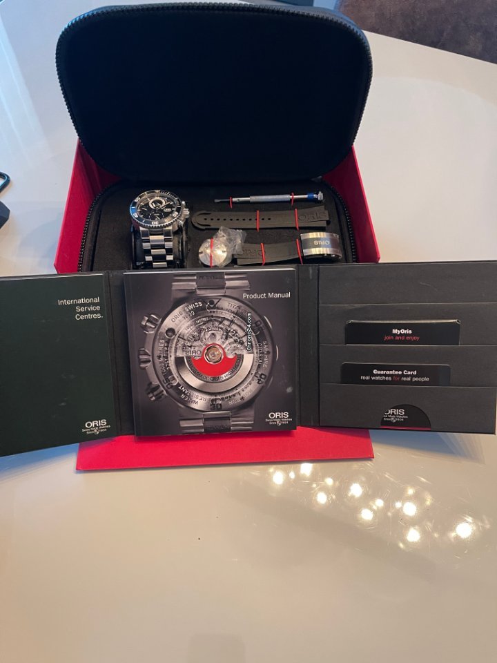 IMG_9081 Oris Carlos Coste Limited Edition Mens watch Unisex Automatic Titanium 01 674 7655 7184-Set Replica 7