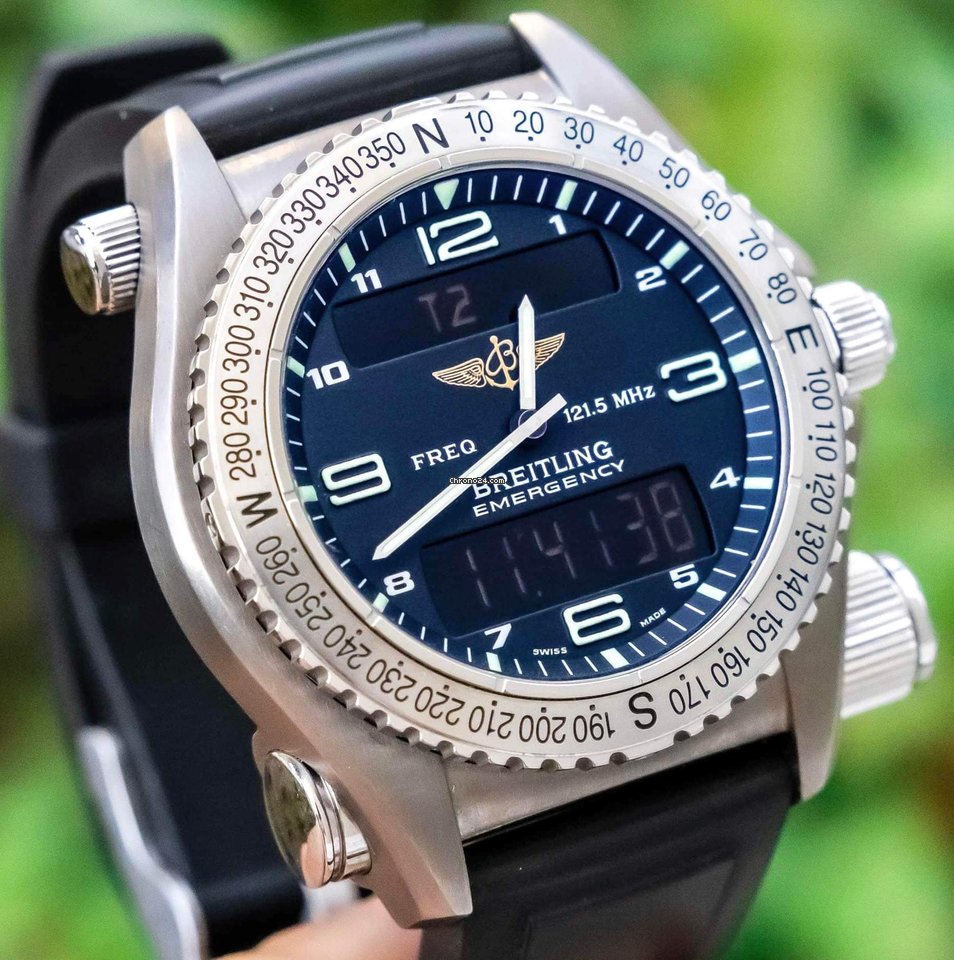 IMG_9081 Breitling Emergency Mens watch Unisex Quartz Titanium E7632110 B576 Replica 7