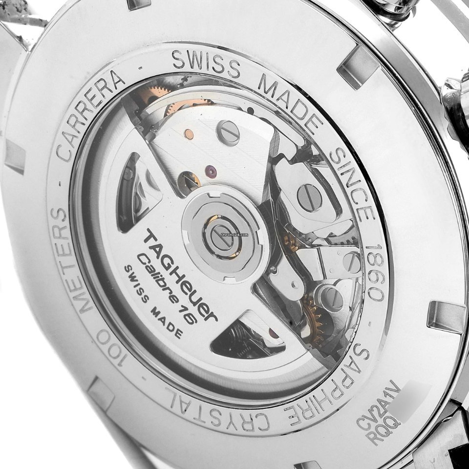 IMG_9081 TAG Heuer Carrera Calibre 16 Mens watch Unisex Automatic Steel CV2A1V.BA0738 Replica 7
