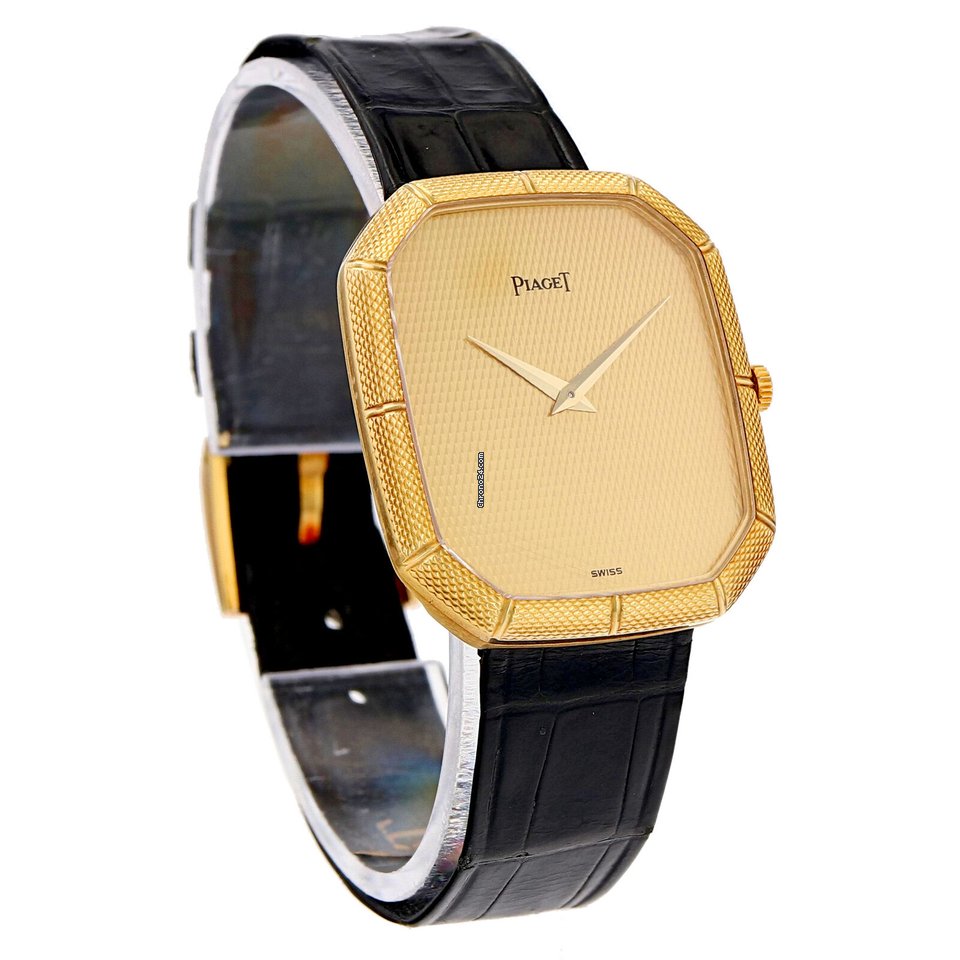 IMG_9081 Piaget Mens watch Unisex Manual winding Yellow gold NUMBER 9796 Replica 7