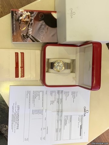 Omega Constellation Double Eagle Gold Steel 12113000 Replica 7